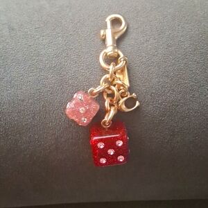 Coach dice charm